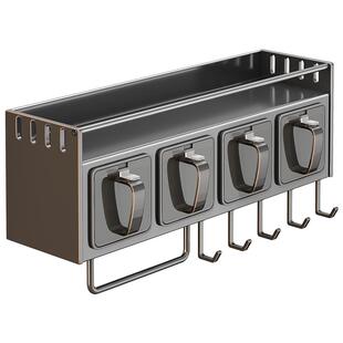 厨房调料盒调料置物架多功能调味品罐收纳组合套装家用免打孔壁挂