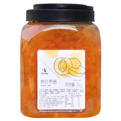 盾皇黄桃果酱3kg冰粥奶茶原料