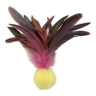 Zayn咱吖丨超大真火鸡羽毛兔毛逗猫棒猫球猫玩具加长杆猫咪防滑