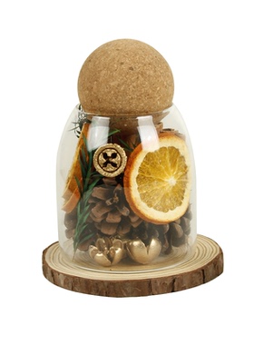 肉桂聚财无火扩香瓶干花DIY摆件