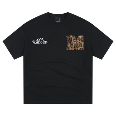MEDM豹纹皮草大m短袖T恤