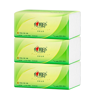 心相印卫生纸抽纸360张大包加厚实惠纸巾家用面巾纸擦手纸餐巾纸