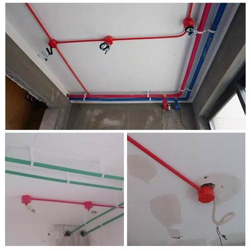 PVC分线盒司令盒三通底盒灯头三叉4分接线盒16圆形四通线管过线盒