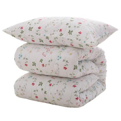 春天小清新白底小碎花被套单件纯棉150x200X230单人双人被罩全棉