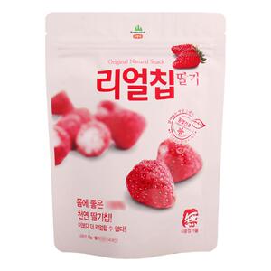 韩国进口即食梨片冻干草莓干