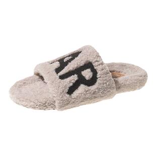 毛毛拖鞋女外穿2026新款厚底小香毛毛鞋高级感女士时尚洋气棉拖鞋