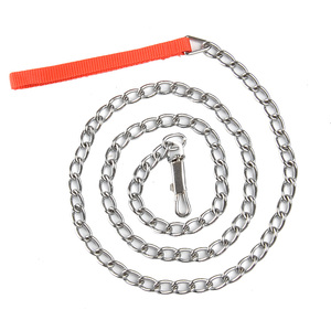 狗狗牵引绳铁链泰迪金毛遛狗绳狗链子小型中型大型犬项圈宠物用品