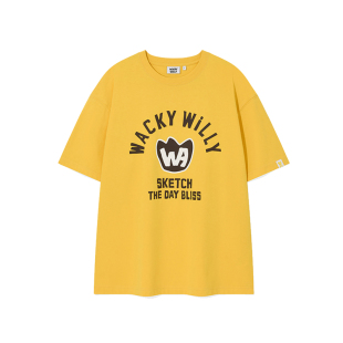 wackywilly短袖t恤女夏季穿搭宽松纯棉时尚印花情侣装上衣男款
