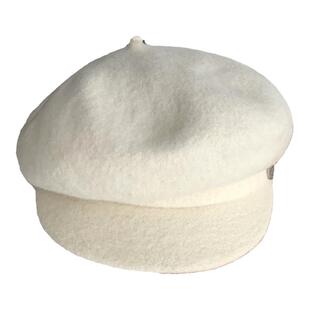 秋冬款贝雷帽春季短檐气质鸭舌帽羊毛呢英伦画家帽复古蓓蕾前进帽