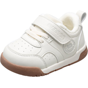 牧童宝宝鞋子男童2025秋冬新款婴儿学步鞋女童软底加绒保暖面包鞋