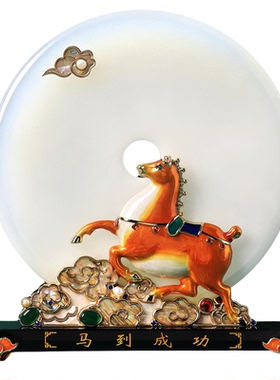 马到成功马年新年高级感客厅摆件