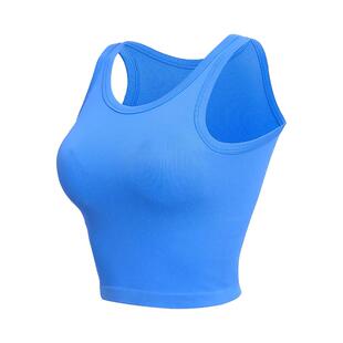 Beemen一体杯运动背心女外穿2026新款健身短款紧身显瘦瑜伽服上衣