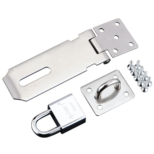 免打孔柜子橱柜门锁老式箱子锁扣搭扣卡扣不锈钢锁牌门锁挂锁门扣