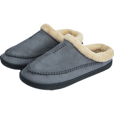 冬季男厚底防滑皮面包跟