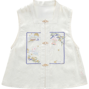 女童马面裙套装小女孩新中式儿童超仙明制汉服公主裙春装2025新款