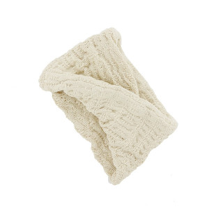 日本ca4la发饰发圈羊毛针织发带女交叉扭结发箍高弹力显脸小头套