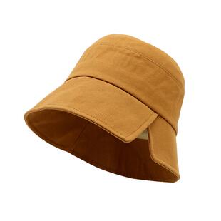 2025新品帽子女春夏韩版潮渔夫帽显脸小复古百搭遮阳日系网红盆帽