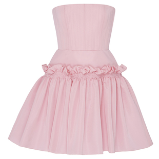 宴会晚礼服裙短款2025新款网红派对酒会晚宴主持年会小礼服连衣裙