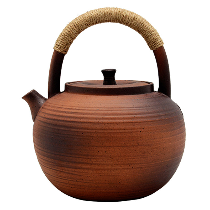 【陆宝】提梁砂铫 家用烧水陶壶煮茶炉耐热围炉煮茶烧茶煮水壶