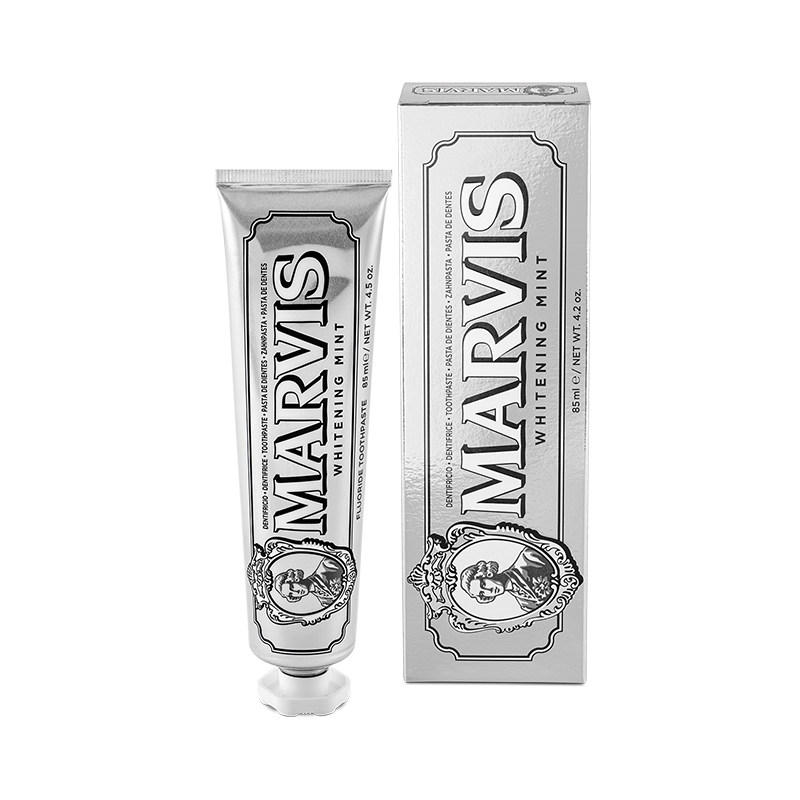 【自营】MARVIS 玛尔仕经典亮白清新口气85ml薄荷牙膏意大利进口