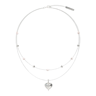 PEARLONA融化爱心满天星天然巴洛克珍珠叠戴项链赖美云卓沅同款