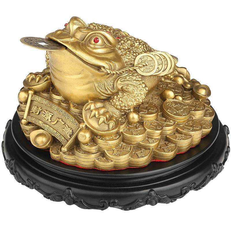 吉善缘全铜金蟾摆件招财开业礼品