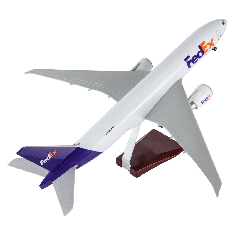 飞机模型联邦快递FedEx Express物流波音777拼装仿真航模礼品摆件