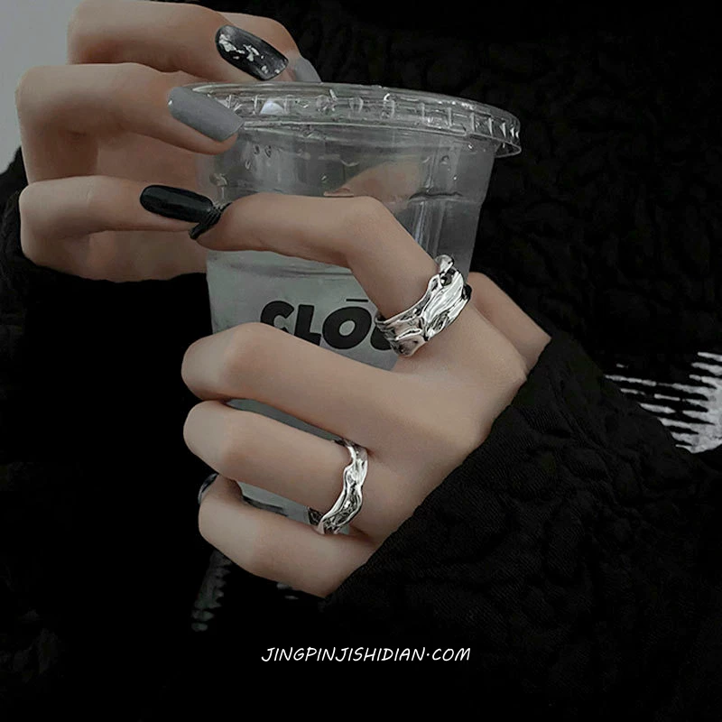 Small design fashionable adjustable brand ring, light luxury style, high-quality style
