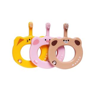 日本Ci宝宝婴幼儿童训练牙刷0-2-3岁防卡喉乳牙刷中软毛 山姆同款