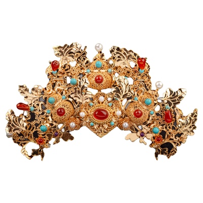 福禄司司原创福禄公主古风新娘流苏明制宫廷凤冠霞百搭国风发饰