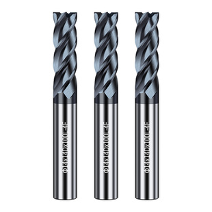 四刃钨钢铣刀70度螺纹硬质合金钢用立铣刀CNC加工中心数控平刀具