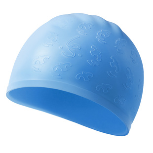 如山儿童硅胶泳帽加大不勒头男女学生训练防水冬泳帽子夏天游泳帽