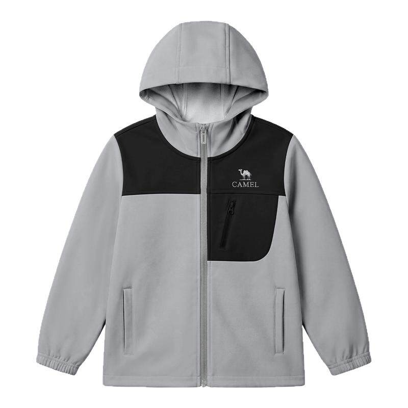骆驼儿童软壳衣男童户外登山服