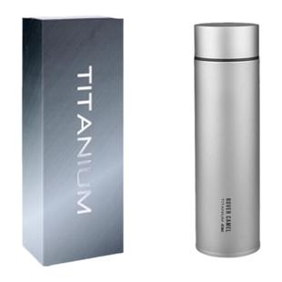 揽胜纯钛保温杯双层防烫钛水杯防指纹男士高档养生水杯钛焖泡杯