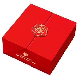 红色新婚礼物盒结婚礼盒空盒送睡衣礼品盒酒杯包装盒高级大婚鞋盒