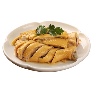 上海正宗白斩鸡白切鸡特产特色风味开袋即食熟食下酒菜半只装500g