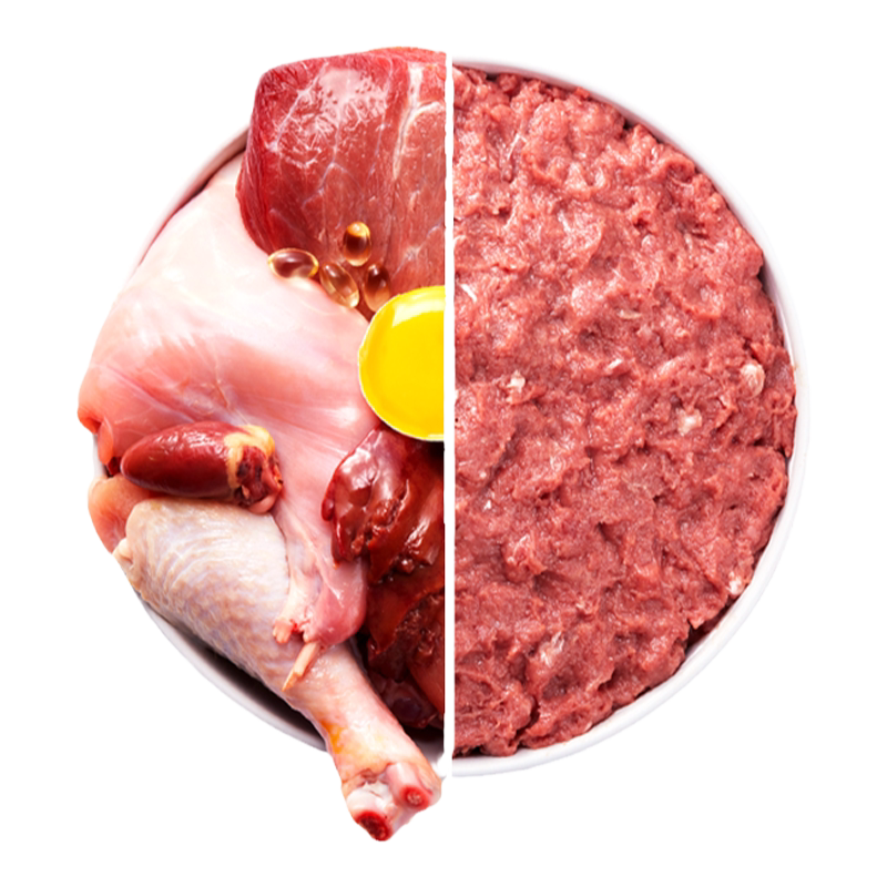 奶森牧场猫咪生骨肉猫咪专用新鲜肉主食鸡胸肉牛肉猫粮全价缅因猫