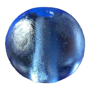 清代官造宫廷御用古法老琉璃 淡蓝色10mm标本级文玩朝珠diy散珠