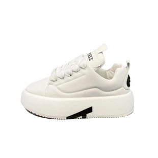 秋冬新款男士低帮厚底增高加绒保暖小白鞋潮流时尚百搭纯色老爹鞋