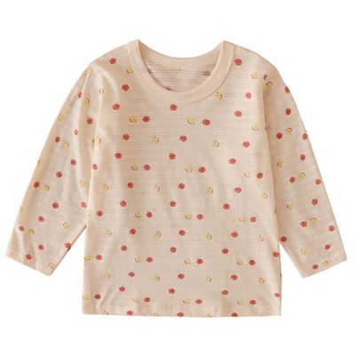 100%纯棉2件男女宝宝长袖T恤