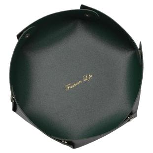 皮革收纳盒桌面客厅茶几玄关钥匙遥控器收纳筐篮轻奢北欧ins摆件