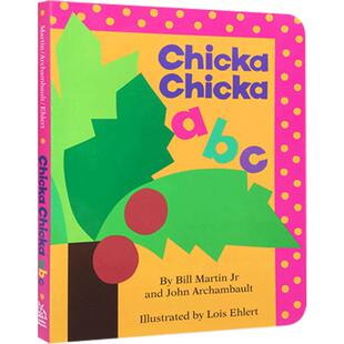 正品原装进口英文原版Chicka Chicka ABC名家推荐读物纸板书低幼儿童英语字母初级启蒙乐趣味读本 廖彩杏吴敏兰书单绘本送音频