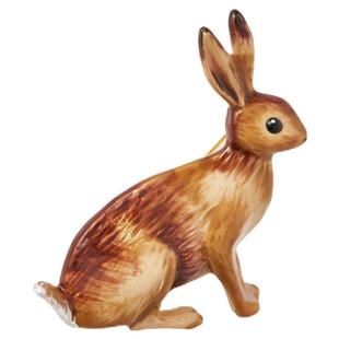 Fable棕色兔子珐琅彩胸针原创设计小动物胸针胸饰