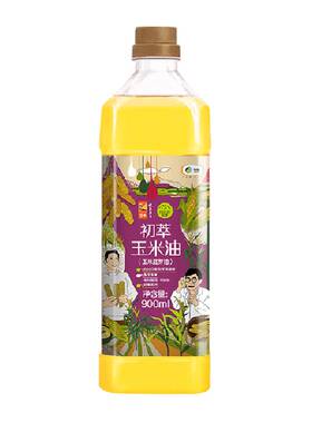 初萃物理压榨玉米油900ml