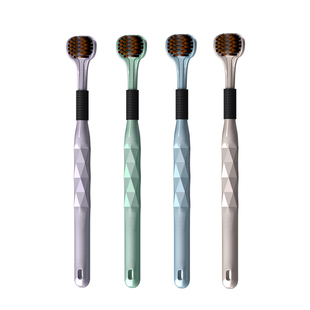 健牌新款成人三面软毛牙刷3D立体绕环全方位深层清洁男女情侣学生