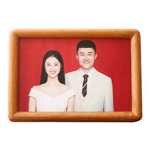 结婚登记照相框摆台洗照片定制68寸证件照纪念画框送朋友新婚礼物