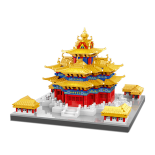 故宫角楼榫卯积木玩具益智拼装古建筑模型拼图成人版高难度巨大型