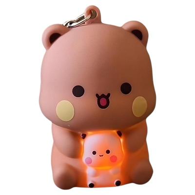 一二和布布iloveyuo语音发声发光钥匙扣男女朋友表白挂件情侣礼物