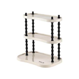 高级奶油风化妆品桌面多层置物架水吧台收纳架台面咖啡托盘轻奢