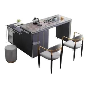 茶桌家用小茶台现代简约可旋转移动茶车2025新款办公室茶桌椅组合